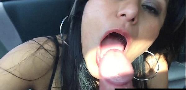  Sperm Hungry Mexi Milf Gabby Quinteros Blows Cock In Car!
